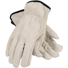 ‎68-105/XL Leather Drivers Gloves - Top Grain Cowhide Leather Drivers - Economy Grade - Straight Thumb - Exact Industrial Supply