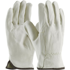 ‎68-116/M Leather Drivers Gloves - Top Grain Cowhide Drivers - Superior Quality - Wing Thumb - Sewn w/ Kevlar - Exact Industrial Supply