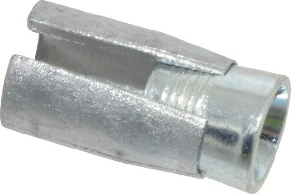 Powers Fasteners - 1/4" Diam, 3/8" Drill, 7/8" OAL, 2-1/2" Min Embedment Drop-In Concrete Anchor - Steel (Cone)/Zamac Alloy (Body), Zinc-Plated Finish - Exact Industrial Supply