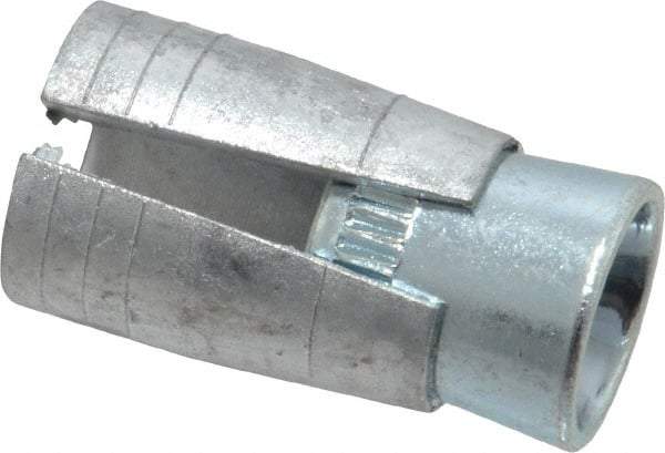 Powers Fasteners - 3/8" Diam, 5/8" Drill, 1-5/16" OAL, 3/4" Min Embedment Drop-In Concrete Anchor - Steel (Cone)/Zamac Alloy (Body), Zinc-Plated Finish - Exact Industrial Supply