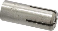 Powers Fasteners - 1/4" Diam, 3/8" Drill, 1-5/8" Min Embedment Drop-In Concrete Anchor - 303 Stainless Steel, 7/16" Thread Length - Exact Industrial Supply