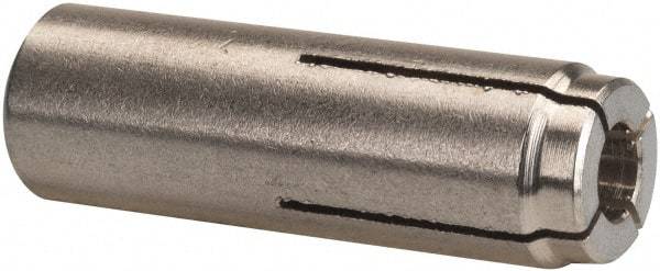 Powers Fasteners - 1/2" Diam, 5/8" Drill, 2-1/4" Min Embedment Drop-In Concrete Anchor - 303 Stainless Steel, 13/16" Thread Length - Exact Industrial Supply