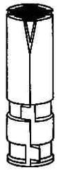 Powers Fasteners - 5/8" Diam, 1" Drill, 2-5/8" OAL, 2-1/2" Min Embedment Single Expansion Concrete Anchor - Zamac Alloy, Flat Head - Exact Industrial Supply