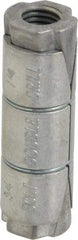 Powers Fasteners - 3/4" Diam, 1-1/4" Drill, 3-15/16" OAL, 2-1/2" Min Embedment Double Expansion Concrete Anchor - Zamac Alloy, Flat Head - Exact Industrial Supply