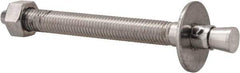 Powers Fasteners - 5/8" Diam, 5/8" Drill, 7" OAL, Wedge Expansion Concrete Anchor - 304 Stainless Steel, Hex Nut Head, Hex Drive, 5-1/2" Thread Length - Exact Industrial Supply