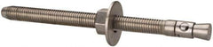 Powers Fasteners - 5/8" Diam, 5/8" Drill, 8-1/2" OAL, Wedge Expansion Concrete Anchor - 304 Stainless Steel, Hex Nut Head, Hex Drive, 7" Thread Length - Exact Industrial Supply