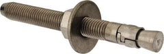 Powers Fasteners - 3/4" Diam, 3/4" Drill, 7" OAL, Wedge Expansion Concrete Anchor - 304 Stainless Steel, Hex Nut Head, Hex Drive, 5-1/8" Thread Length - Exact Industrial Supply