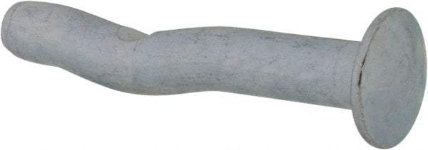 Powers Fasteners - 1/4" Diam, 1/4" Drill, 1-1/2" OAL, 1" Min Embedment Split-Drive Concrete Anchor - Grade 8.2 Steel, Zinc-Plated Finish, Mushroom Head - Exact Industrial Supply