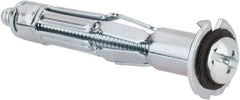 Powers Fasteners - 3/16" Screw, 3/8" Diam, 2" Long, 3/8 to 5/8" Thick, Sleeve Drywall & Hollow Wall Anchor - 3/8" Drill, Zinc Plated, Steel, Grade 5, Use in Concrete, & Masonry, Drywall, Plywood & Wallboard - Exact Industrial Supply