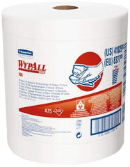 WypAll - X80 Dry Shop Towel/Industrial Wipes - Jumbo Roll, 13-3/8" x 12-1/2" Sheet Size, White - Exact Industrial Supply