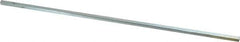 Made in USA - 12" Long x 3/16" High x 3/16" Wide, Zinc-Plated Undersized Key Stock - C1018 Steel - Exact Industrial Supply