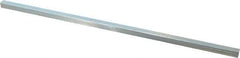 Made in USA - 12" Long x 5/16" High x 5/16" Wide, Zinc-Plated Undersized Key Stock - C1018 Steel - Exact Industrial Supply