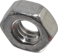 Value Collection - M2x4.00 Stainless Steel Right Hand Hex Nut - 4mm Across Flats, 1.6mm High, Uncoated - Exact Industrial Supply
