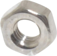 Value Collection - M3x0.50 Stainless Steel Right Hand Hex Nut - 5.5mm Across Flats, 2.4mm High, Uncoated - Exact Industrial Supply