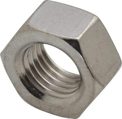 Value Collection - M20x2.50 Stainless Steel Right Hand Hex Nut - 30mm Across Flats, 16mm High, Uncoated - Exact Industrial Supply
