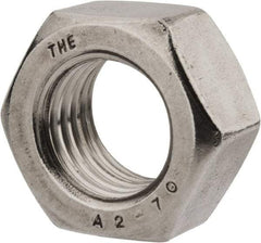 Value Collection - M24x3.00 Stainless Steel Right Hand Hex Nut - 36mm Across Flats, 19mm High, Uncoated - Exact Industrial Supply