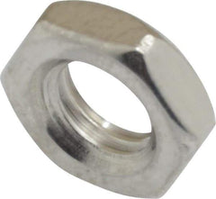 Value Collection - M8x1.25 Metric Coarse Stainless Steel Right Hand Hex Jam Nut - 13mm Across Flats, 4mm High, Uncoated - Exact Industrial Supply