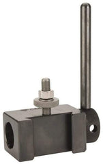 Aloris - Series CA, #5C 5C Collet Tool Post Holder - 14 to 20" Lathe Swing, 2-1/4" OAH, 1-1/8" Centerline Height - Exact Industrial Supply
