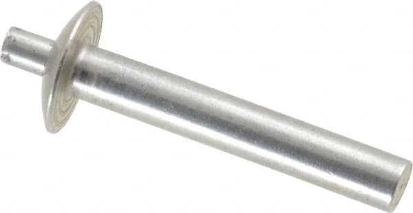 Universal Head Aluminum Alloy Drive Blind Rivet Aluminum Alloy Mandrel, 0.328″ to 3/8″ Grip, 1/2″ Head Diam, 0.266″ to 0.281″ Hole Diam, 0.531″ Length Under Head, 1/4″ Body Diam