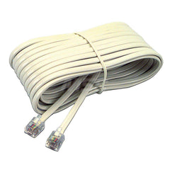 Artistic - Office Machine Supplies & Accessories; Office Machine/Equipment Accessory Type: Telephone Extension Cord ; For Use With: Answering Machine; Fax Machine; Modem; Telephone ; Color: Ivory - Exact Industrial Supply