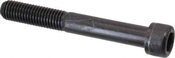 Value Collection - M12x1.75 Metric Coarse Hex Socket Drive, Socket Cap Screw - Grade 12.9 Alloy Steel, Black Oxide Finish, Partially Threaded, 90mm Length Under Head - Exact Industrial Supply