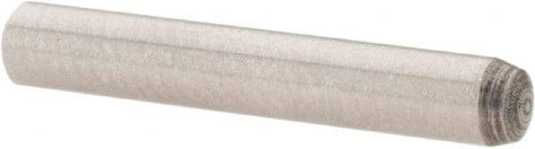 Value Collection - 3mm Diam x 20mm Pin Length Grade 8 Alloy Steel Precision Dowel Pin - Bright Finish, 1 Rounded End - Exact Industrial Supply