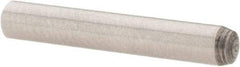 Value Collection - 3mm Diam x 20mm Pin Length Grade 8 Alloy Steel Precision Dowel Pin - Bright Finish, 1 Rounded End - Exact Industrial Supply