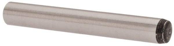 Value Collection - 4mm Diam x 30mm Pin Length Grade 8 Alloy Steel Precision Dowel Pin - Bright Finish, 1 Rounded End - Exact Industrial Supply