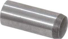 Value Collection - 6mm Diam x 16mm Pin Length Grade 8 Alloy Steel Precision Dowel Pin - Bright Finish, 1 Rounded End - Exact Industrial Supply