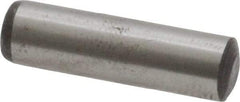 Value Collection - 6mm Diam x 22mm Pin Length Grade 8 Alloy Steel Precision Dowel Pin - Bright Finish, 1 Rounded End - Exact Industrial Supply