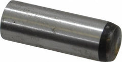 Value Collection - 8mm Diam x 24mm Pin Length Grade 8 Alloy Steel Precision Dowel Pin - Bright Finish, 1 Rounded End - Exact Industrial Supply