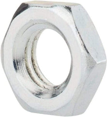 Value Collection - M8x1.25 Steel Right Hand Hex Jam Nut - 13mm Across Flats, 4mm High, Zinc-Plated Finish - Exact Industrial Supply