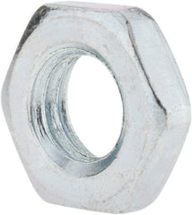 Value Collection - M10x1.50 Steel Right Hand Hex Jam Nut - 17mm Across Flats, 5mm High, Zinc-Plated Finish - Exact Industrial Supply