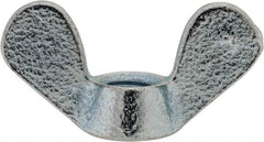 Value Collection - M8x1.25, Zinc Plated, Iron Standard Wing Nut - 3.6mm Wing Span, 18mm Wing Span - Exact Industrial Supply