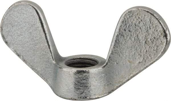 Value Collection - M12x1.75, Zinc Plated, Iron Standard Wing Nut - 5.6mm Wing Span, 31mm Wing Span - Exact Industrial Supply