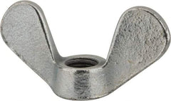 Value Collection - M12x1.75, Zinc Plated, Iron Standard Wing Nut - 5.6mm Wing Span, 31mm Wing Span - Exact Industrial Supply