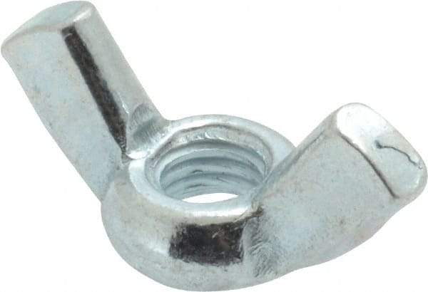 Value Collection - M6x1.00, Zinc Plated, Iron Standard Wing Nut - 2.7mm Wing Span, 15mm Wing Span - Exact Industrial Supply