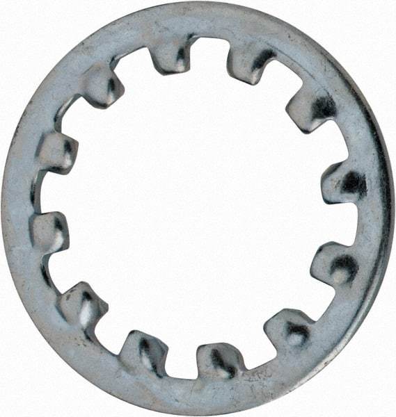 Value Collection - M20 Screw, 21mm ID, Spring Steel Internal Tooth Lock Washer - 33mm OD, Zinc-Plated, Grade 2 - Exact Industrial Supply