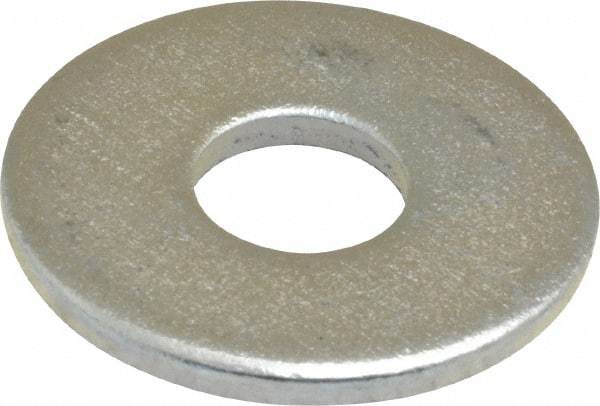 Value Collection - M10 Screw, Steel Fender Flat Washer - 10.5mm ID x 30mm OD, 2.5mm Thick, Zinc-Plated Finish - Exact Industrial Supply