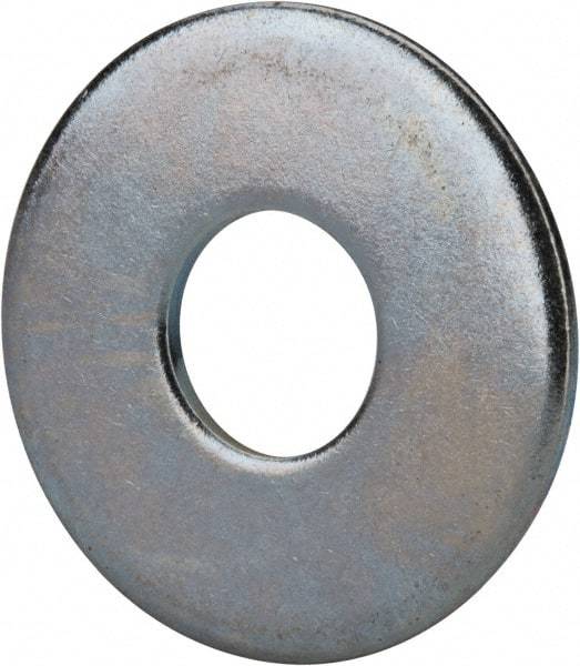 Value Collection - M20 Screw, Steel Fender Flat Washer - 22mm ID x 60mm OD, 4mm Thick, Zinc-Plated Finish - Exact Industrial Supply