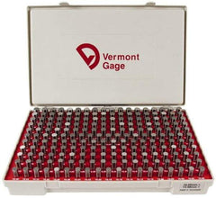 Vermont Gage - 200 Piece, 10-13.98 mm Diameter Plug and Pin Gage Set - Plus 0.01 mm Tolerance, Class ZZ - Exact Industrial Supply