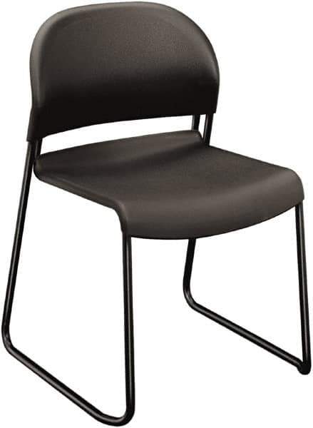 Hon - Polymer Lava Stacking Chair - Chrome Frame, 19 Inch Wide x 21 Inch Deep x 30 Inch High - Exact Industrial Supply