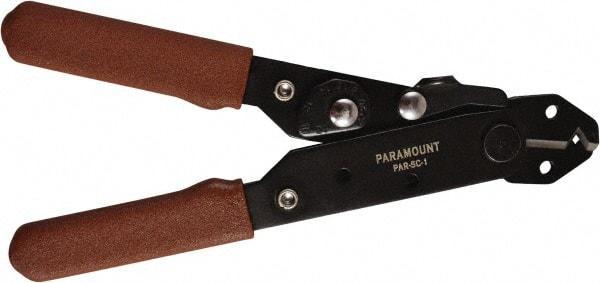 Paramount - 24 to 10 AWG Capacity Wire Stripper - 5" OAL, Plastic Dipped Handle - Exact Industrial Supply