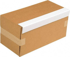 Vestil - 24" Long x 3" Wide x 3" High x 1/16" Thick Edge - White, Cardboard Box, 50 Piece - Exact Industrial Supply