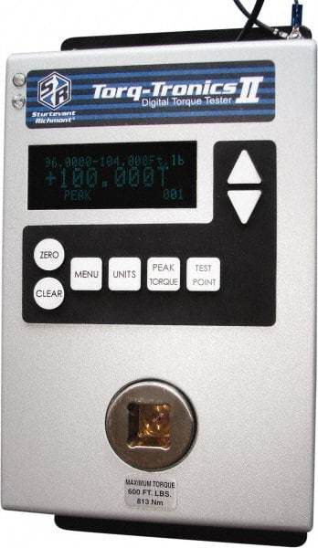 Sturtevant Richmont - 96 to 960 In/Lb Electronic Torque Tester - 1/2" Drive - Exact Industrial Supply