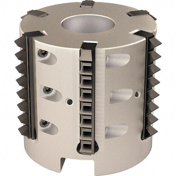 Vargus - 2.084" Cut Diam, 7.874" Max Depth of Cut, 3/4" Arbor Hole Diam, Internal/External Indexable Thread Mill - Insert Style 41B, 5 Inserts, Toolholder Style RTMC-D, 2" OAL - Exact Industrial Supply