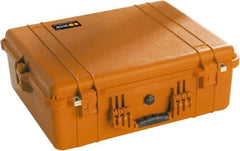 Pelican Products, Inc. - 19-23/64" Wide x 8-51/64" High, Clamshell Hard Case - Orange, Polyethylene - Exact Industrial Supply