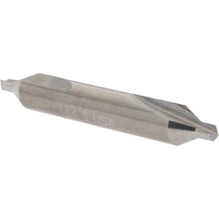 Cleveland - #4 Plain Cut 60° Incl Angle Solid Carbide Combo Drill & Countersink - Exact Industrial Supply