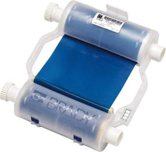 Brady - 4.33" Wide x 2,400" Long, Blue Resin Ribbon Printer Ribbon - For BBP30 Label Printer, BBP33 Label Printer, BBP35 Multicolor Sign & Label Printer, BBP37 Color & Cut Sign & Label Printer, BradyPrinter S3100, BBP31 Sign & Label Printer - Exact Industrial Supply