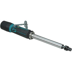 Dynabrade - 1/4" Collet, Straight Handle, Air Extended Length Die Grinder - 25,000 RPM, Rear Exhaust, 20 CFM, 0.4 hp, 90 psi, 1/4" Inlet - Exact Industrial Supply